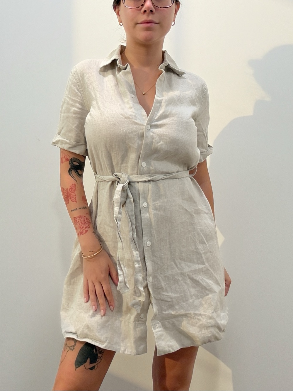 Aritzia Wilfred linen dress